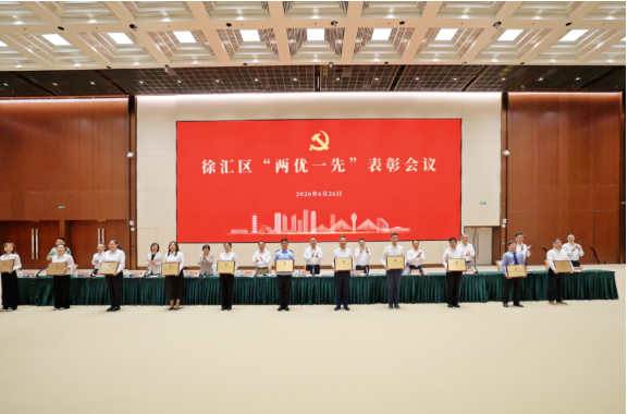 徐汇区两优一先表彰会议现场